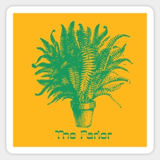 The Parlor, band, houseplant, green graphic Sticker